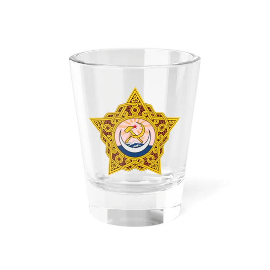 Emblem of the Transcaucasian SFSR 1922-1923 (Soviet Union) (Coat of Arms) Shot Glass 1.5oz 1.5oz - Go Mug Yourself