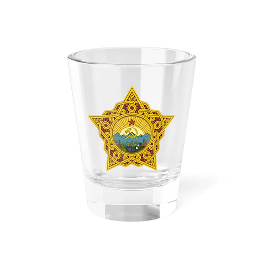 Emblem of the Transcaucasian SFSR 1923-1924 (Soviet Union) (Coat of Arms) Shot Glass 1.5oz 1.5oz - Go Mug Yourself