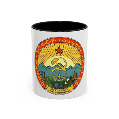 Emblem of the Transcaucasian SFSR (1930-1936) - Accent Coffee Mug 11oz Black - Go Mug Yourself