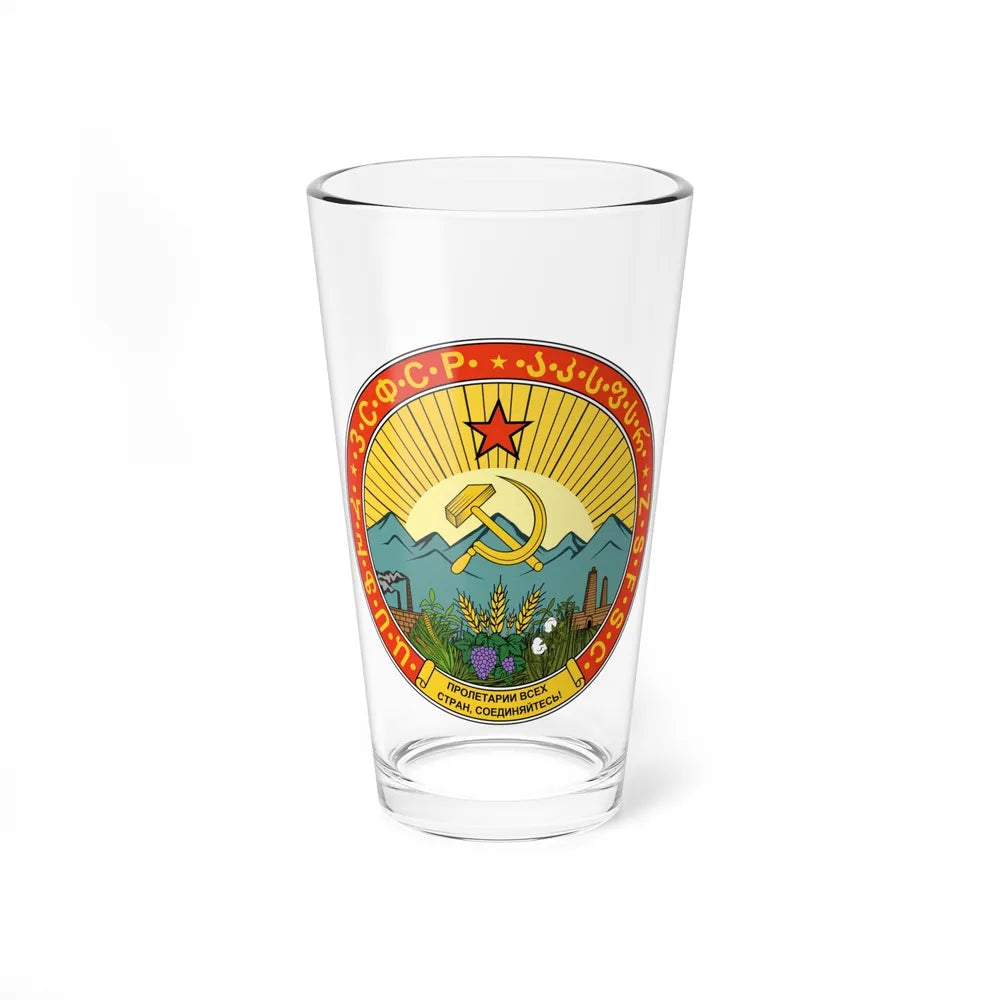 Emblem of the Transcaucasian SFSR (1930-1936) - Pint Glass 16oz-16oz-Go Mug Yourself