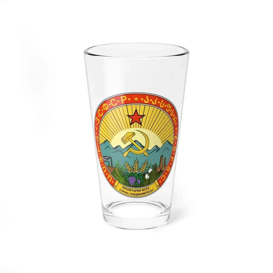 Emblem of the Transcaucasian SFSR (1930-1936) - Pint Glass 16oz 16oz - Go Mug Yourself