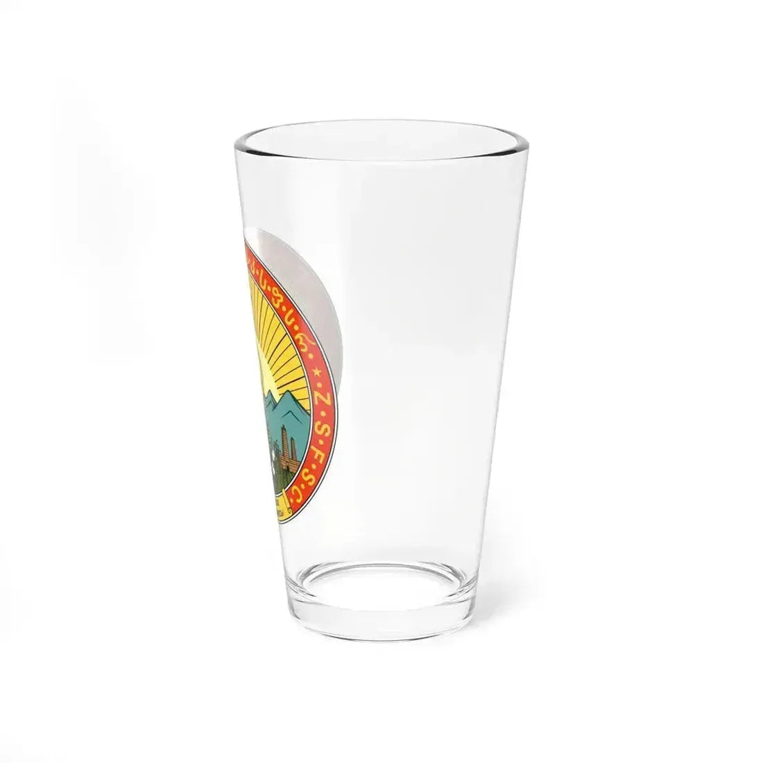 Emblem of the Transcaucasian SFSR (1930-1936) - Pint Glass 16oz - Go Mug Yourself