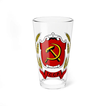 Emblem of the Turkestan ASSR (Russia) (Coat of Arms) Pint Glass 16oz 16oz - Go Mug Yourself