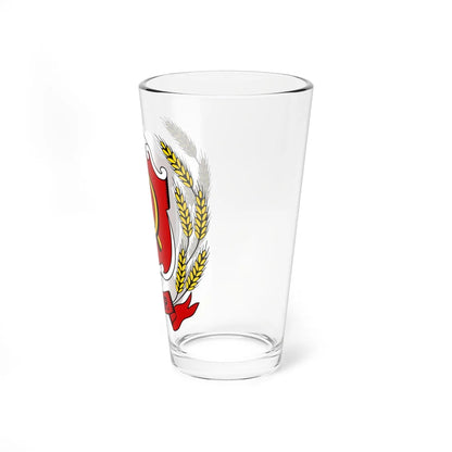 Emblem of the Turkestan ASSR (Russia) (Coat of Arms) Pint Glass 16oz - Go Mug Yourself