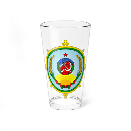 Emblem of the Tuvan Peoples Republic 1926-1930 (Soviet Union) (Coat of Arms) Pint Glass 16oz 16oz - Go Mug Yourself