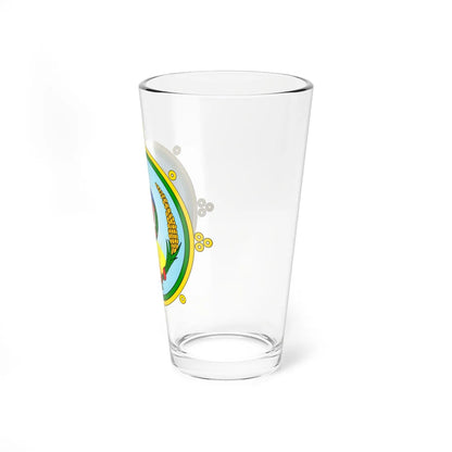 Emblem of the Tuvan Peoples Republic 1926-1930 (Soviet Union) (Coat of Arms) Pint Glass 16oz - Go Mug Yourself
