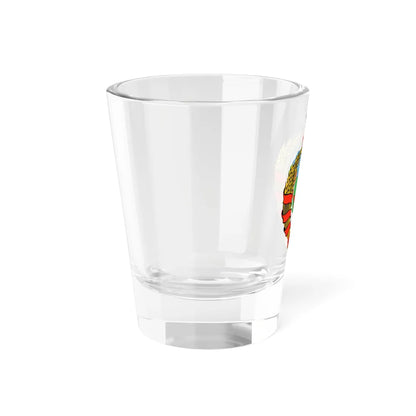 Emblem of the Tuvan Peoples Republic 1930-1933 (Soviet Union) (Coat of Arms) Shot Glass 1.5oz - Go Mug Yourself