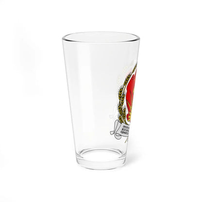 Emblem of the Ukrainian SSR 1919-1929 (Soviet Union) (Coat of Arms) Pint Glass 16oz - Go Mug Yourself