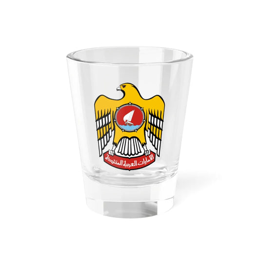 Emblem of the United Arab Emirates 1973-2008 (United Arab Emirates) (Coat of Arms) Shot Glass 1.5oz 1.5oz - Go Mug Yourself