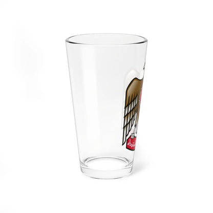 Emblem of the United Arab Emirates variant 1 (United Arab Emirates) (Coat of Arms) Pint Glass 16oz - Go Mug Yourself