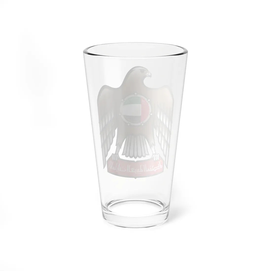 Emblem of the United Arab Emirates variant 1 (United Arab Emirates) (Coat of Arms) Pint Glass 16oz - Go Mug Yourself