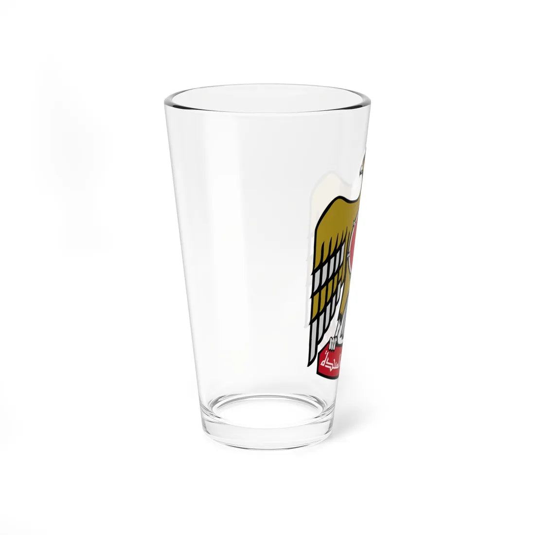 Emblem of the United Arab Emirates variant 2 (United Arab Emirates) (Coat of Arms) Pint Glass 16oz - Go Mug Yourself