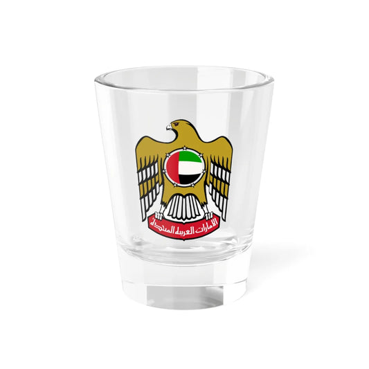 Emblem of the United Arab Emirates variant 2 (United Arab Emirates) (Coat of Arms) Shot Glass 1.5oz 1.5oz - Go Mug Yourself