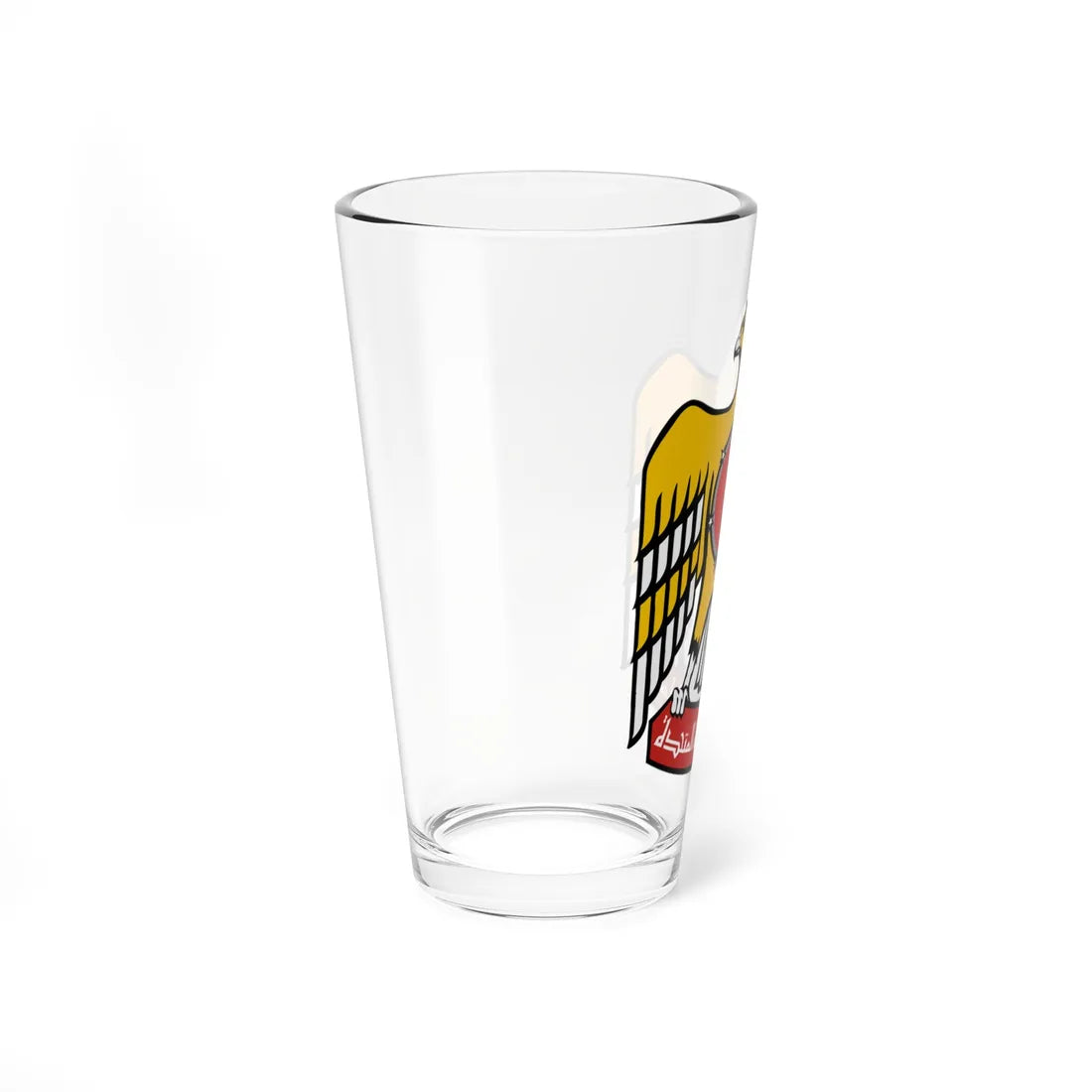 Emblem of the United Arab Emirates variant 3 (United Arab Emirates) (Coat of Arms) Pint Glass 16oz - Go Mug Yourself