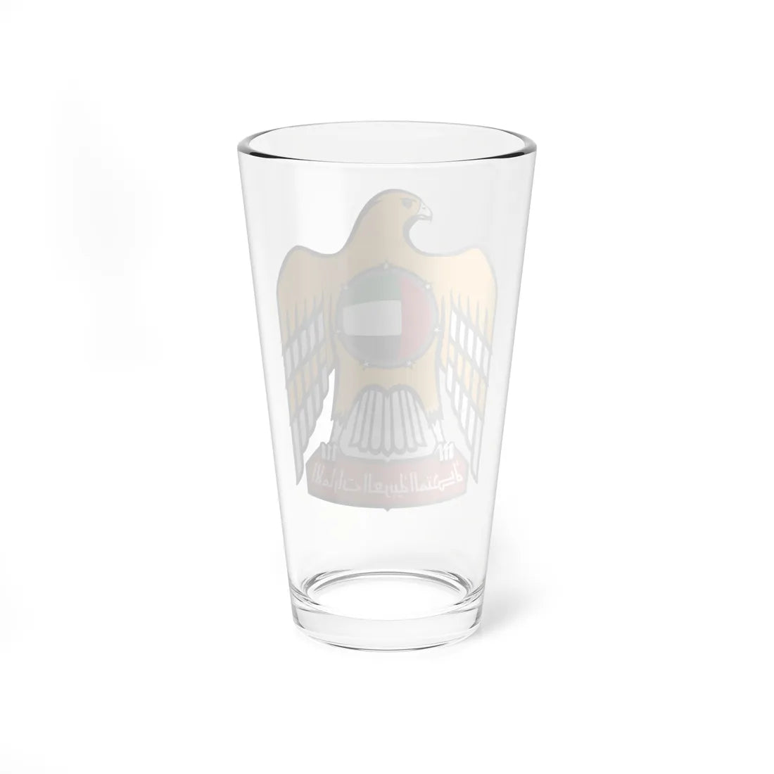 Emblem of the United Arab Emirates variant 3 (United Arab Emirates) (Coat of Arms) Pint Glass 16oz - Go Mug Yourself