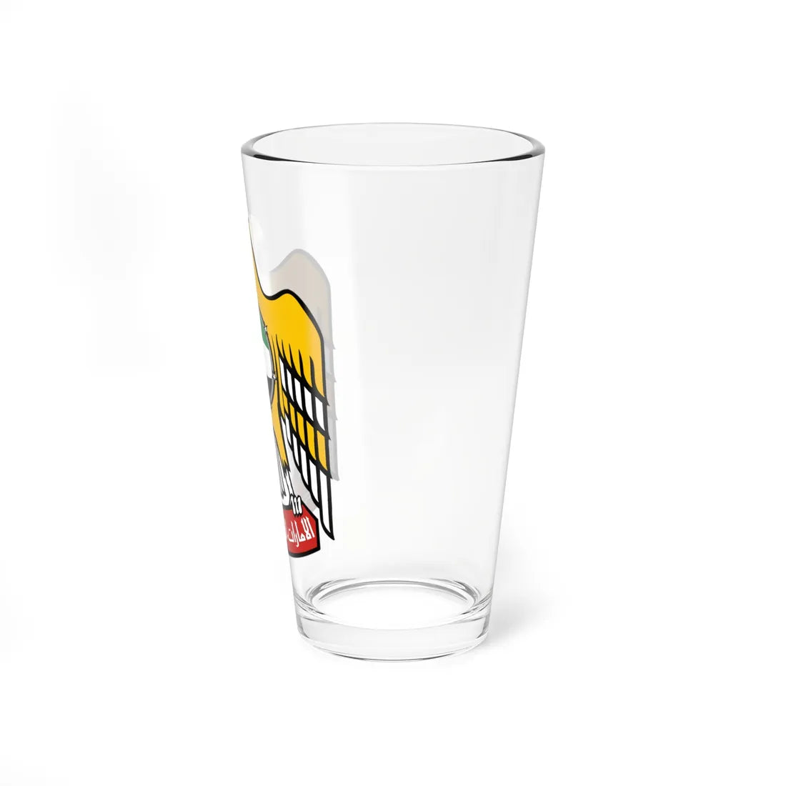 Emblem of the United Arab Emirates variant 3 (United Arab Emirates) (Coat of Arms) Pint Glass 16oz - Go Mug Yourself
