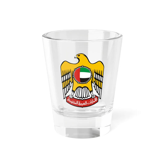 Emblem of the United Arab Emirates variant 3 (United Arab Emirates) (Coat of Arms) Shot Glass 1.5oz 1.5oz - Go Mug Yourself