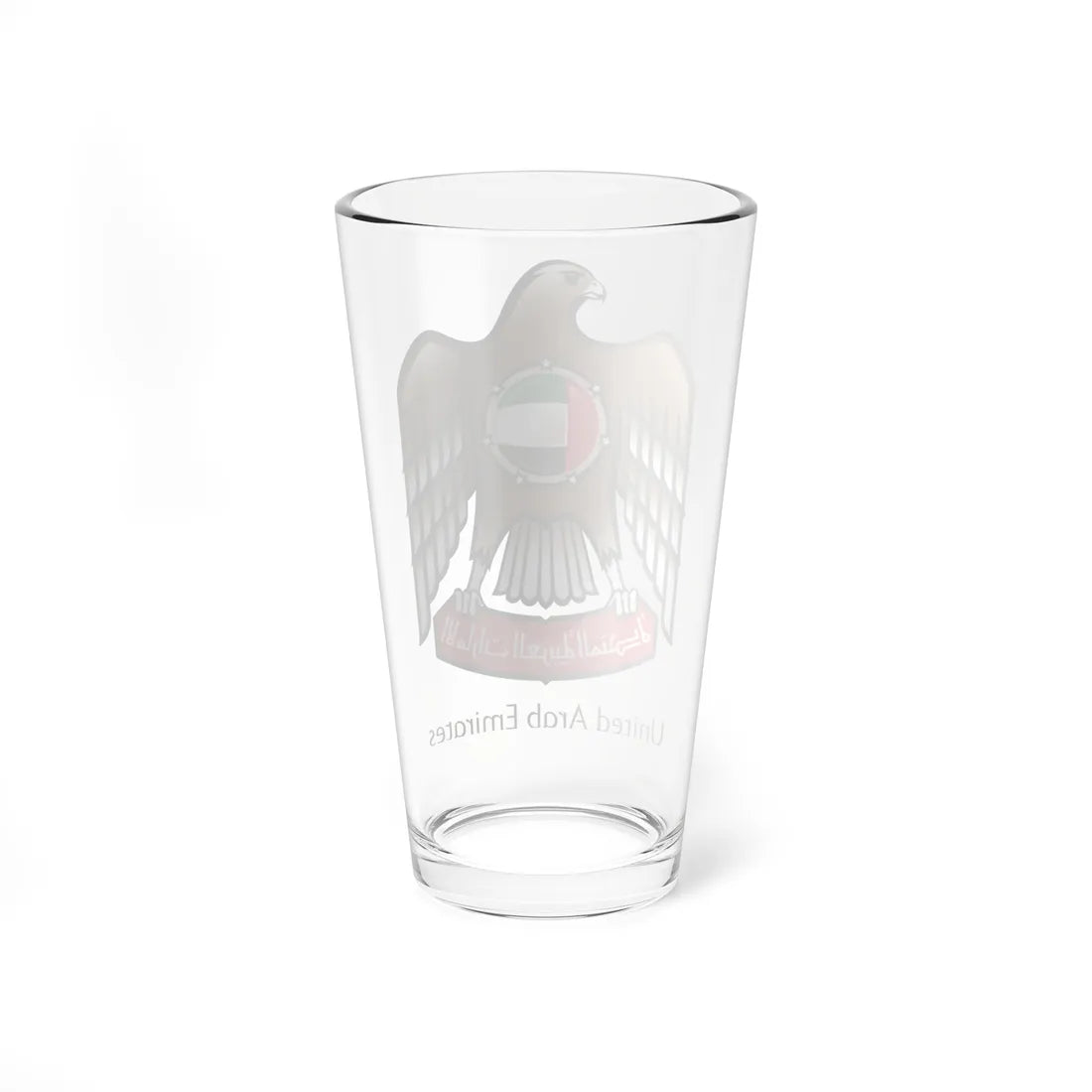 Emblem of the United Arab Emirates Variant 4 (United Arab Emirates) (Coat of Arms) Pint Glass 16oz - Go Mug Yourself