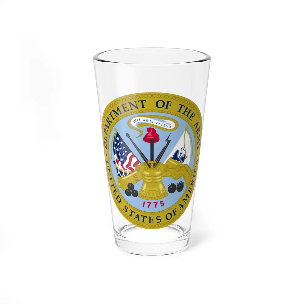 Emblem of the United States Department of the Army - Pint Glass 16oz-16oz-Go Mug Yourself