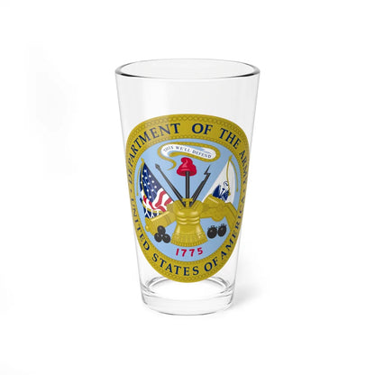 Emblem of the United States Department of the Army - Pint Glass 16oz-16oz-Go Mug Yourself