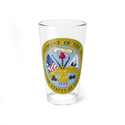 Emblem of the United States Department of the Army - Pint Glass 16oz-16oz-Go Mug Yourself