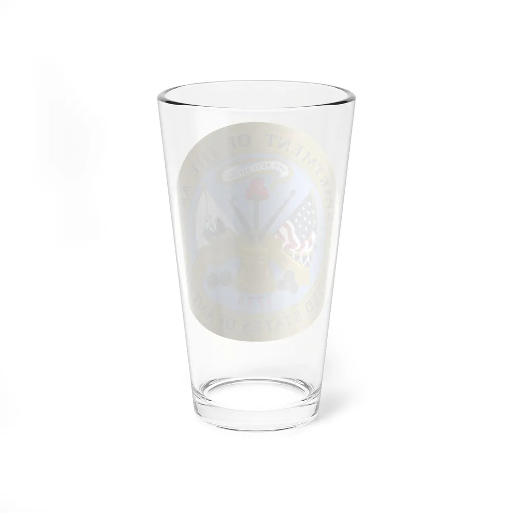 Emblem of the United States Department of the Army - Pint Glass 16oz-Go Mug Yourself