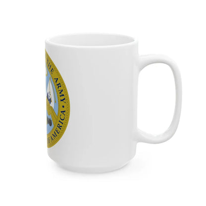 Emblem of the United States Department of the Army - White Coffee Mug-Go Mug Yourself