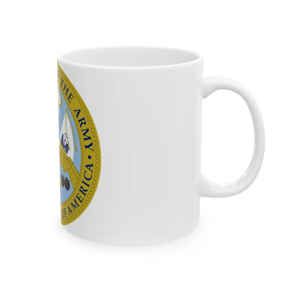 Emblem of the United States Department of the Army - White Coffee Mug-Go Mug Yourself