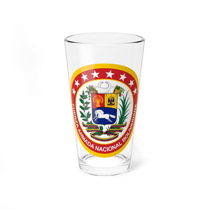 Emblem of the Venezuelan Armed Forces (Venezuela) (Coat of Arms) Pint Glass 16oz 16oz - Go Mug Yourself