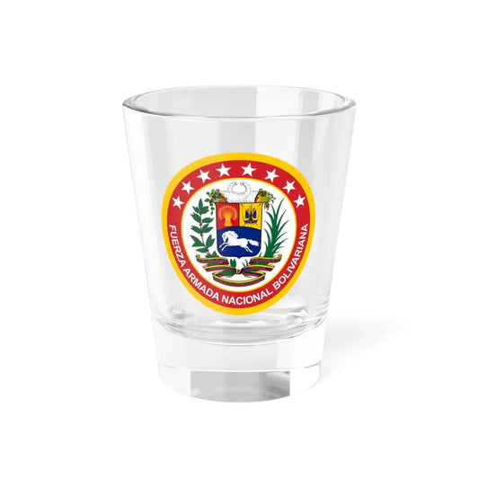 Emblem of the Venezuelan Armed Forces (Venezuela) (Coat of Arms) Shot Glass 1.5oz 1.5oz - Go Mug Yourself