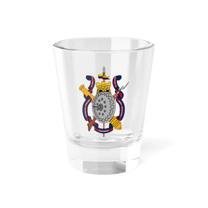 Emblem of the Venezuelan Army (Venezuela) (Coat of Arms) Shot Glass 1.5oz 1.5oz - Go Mug Yourself