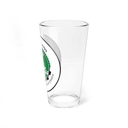 Emblem of Transitional Government of Ethiopia (Ethiopia) (Coat of Arms) Pint Glass 16oz - Go Mug Yourself