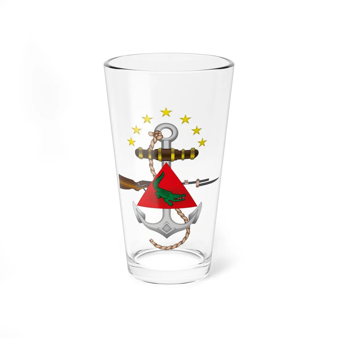 Emblem of Venezuelan Marine Corps (Venezuela) (Coat of Arms) Pint Glass 16oz 16oz - Go Mug Yourself
