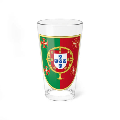 Emblem of Viriatos Volunteers (Portugal) (Coat of Arms) Pint Glass 16oz 16oz - Go Mug Yourself