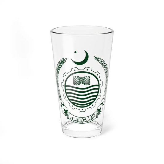 Emblem of West Pakistan green version (Pakistan) (Coat of Arms) Pint Glass 16oz 16oz - Go Mug Yourself