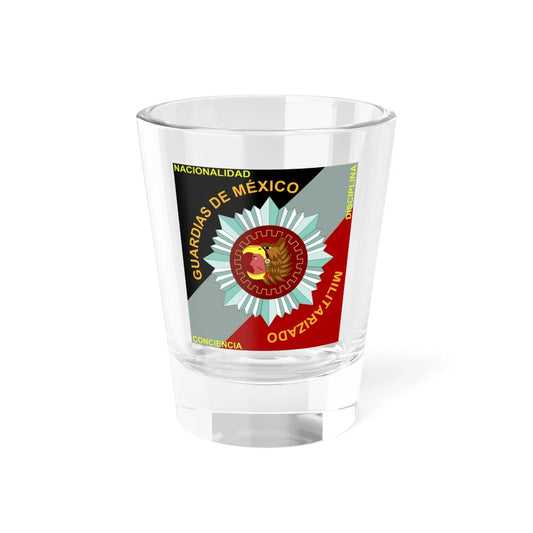 Emblema de Guardias de México Militarizado (Mexico) (Coat of Arms) Shot Glass 1.5oz 1.5oz - Go Mug Yourself