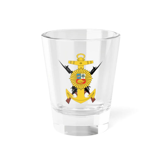 Emblema de la Infantería Marina del Perú (Peru) (Coat of Arms) Shot Glass 1.5oz 1.5oz - Go Mug Yourself