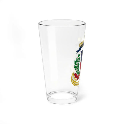 Emblema de la Marina de Guerra Dominicana (Dominica) (Coat of Arms) Pint Glass 16oz - Go Mug Yourself