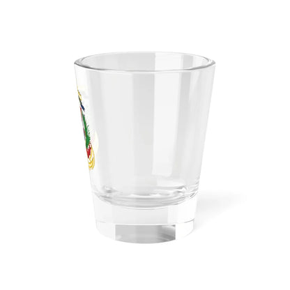 Emblema de la Marina de Guerra Dominicana (Dominica) (Coat of Arms) Shot Glass 1.5oz - Go Mug Yourself
