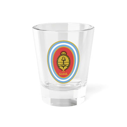 Emblema de la Secretaría de Inteligencia del Estado (Argentina) (Coat of Arms) Shot Glass 1.5oz 1.5oz - Go Mug Yourself