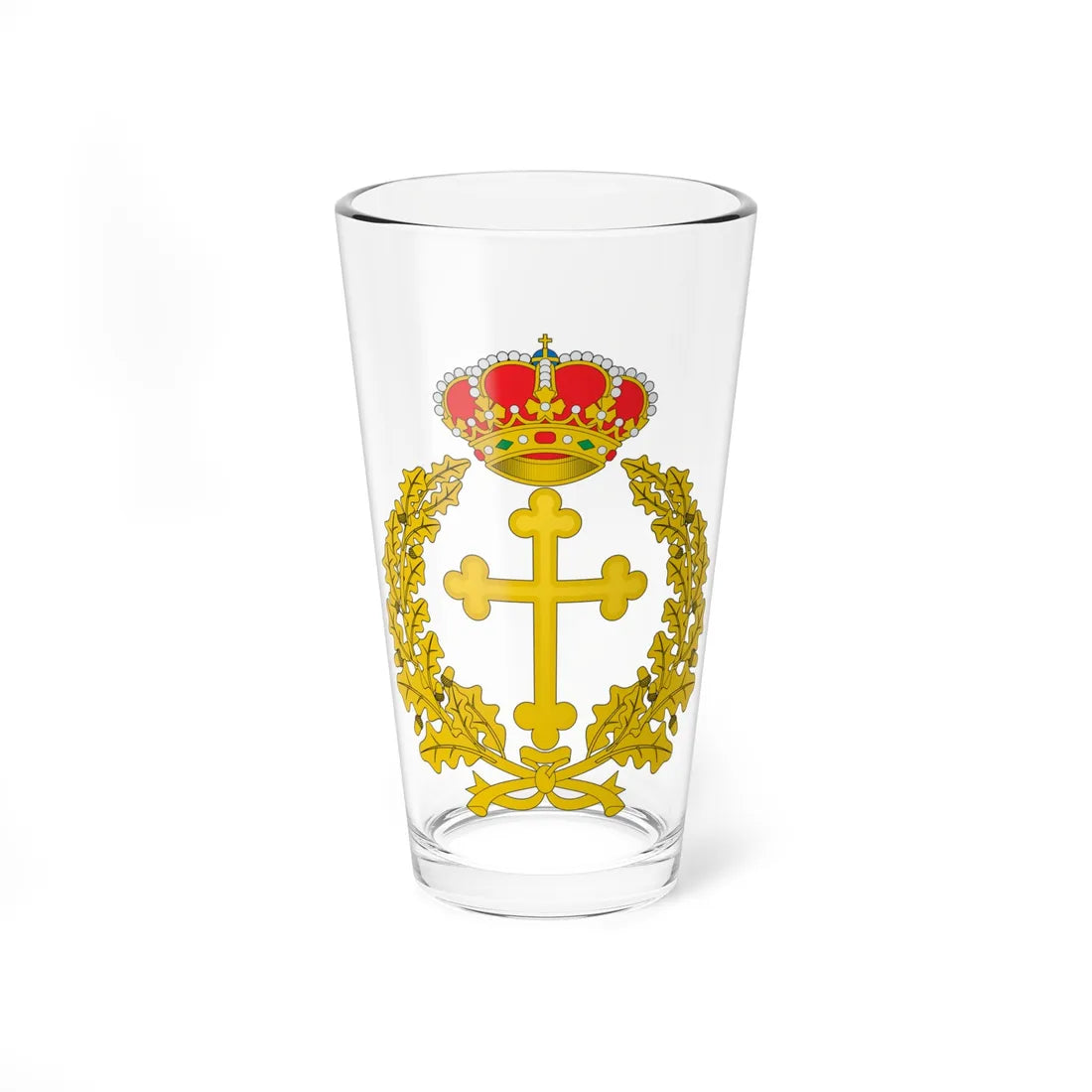 Emblema del Arzobispado Castrense (Spain) (Coat of Arms) Pint Glass 16oz 16oz - Go Mug Yourself