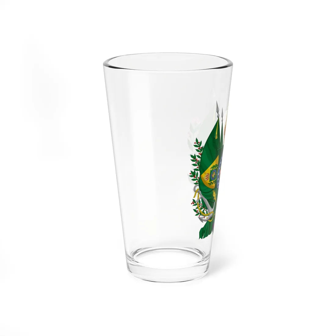 Emblema do jornal brasileiro Correio Official 1830s (Brazil) (Coat of Arms) Pint Glass 16oz - Go Mug Yourself
