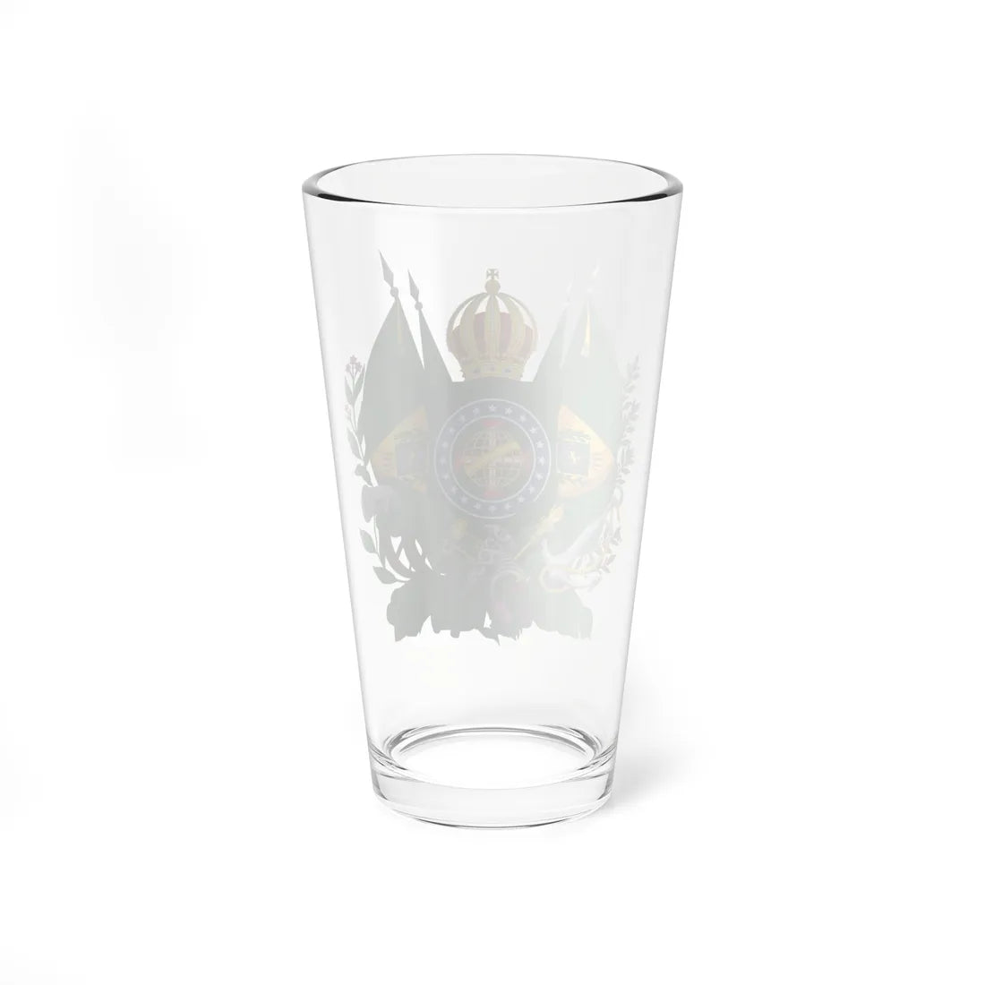 Emblema do jornal brasileiro Correio Official 1830s (Brazil) (Coat of Arms) Pint Glass 16oz - Go Mug Yourself