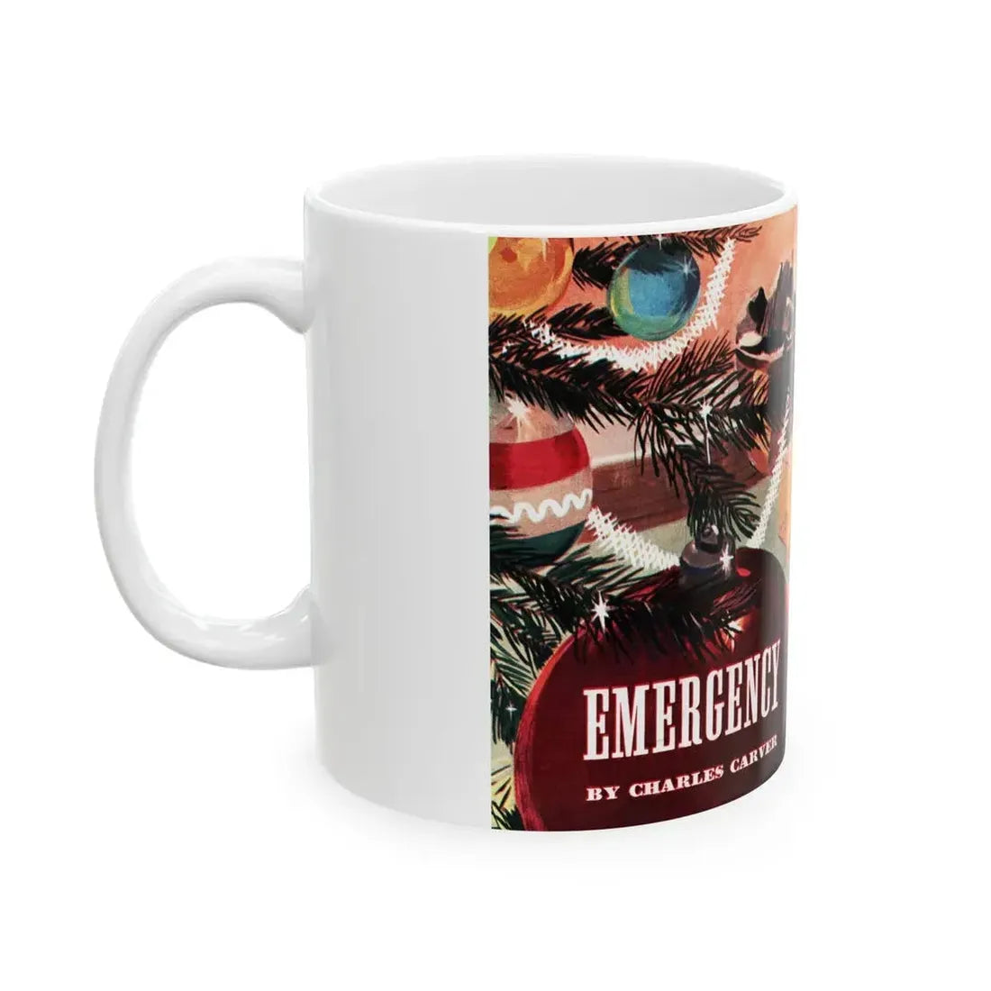 Emergency, Collier's, December 20, 1947 - White Coffee Mug - Go Mug Yourself