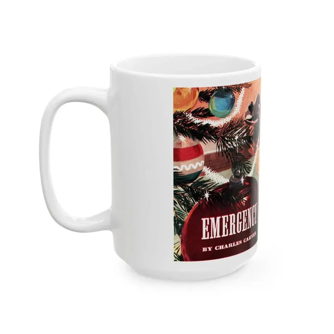 Emergency, Collier's, December 20, 1947 - White Coffee Mug - Go Mug Yourself