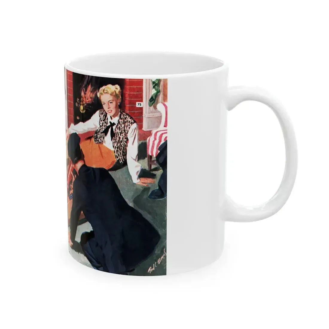 Emergency, Collier's, December 20, 1947 - White Coffee Mug - Go Mug Yourself