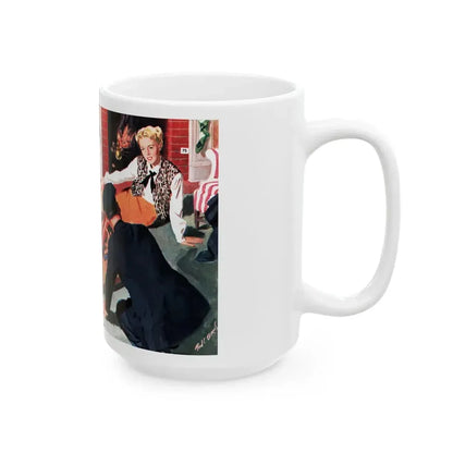 Emergency, Collier's, December 20, 1947 - White Coffee Mug - Go Mug Yourself