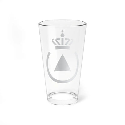 Emergency Management Agency logo (Denmark) (Coat of Arms) Pint Glass 16oz - Go Mug Yourself