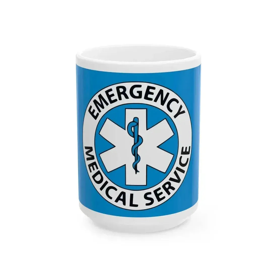 Emergency Medical Services Flag (United States) White Coffee Mug 15oz - Go Mug Yourself