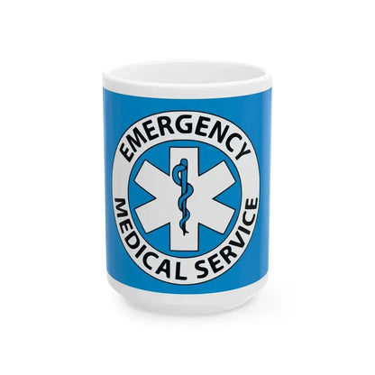 Emergency Medical Services Flag (United States) White Coffee Mug 15oz - Go Mug Yourself